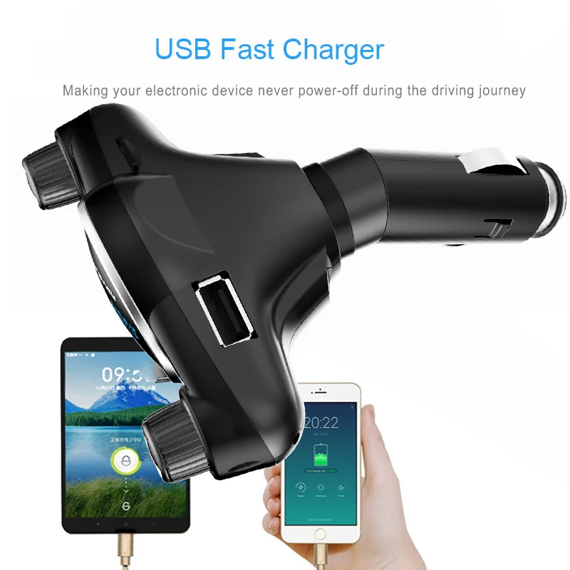 Мини mp3 плеер JINSERTA BT4.0 с FM передатчиком светодиодный экран гарнитура TF карта USB