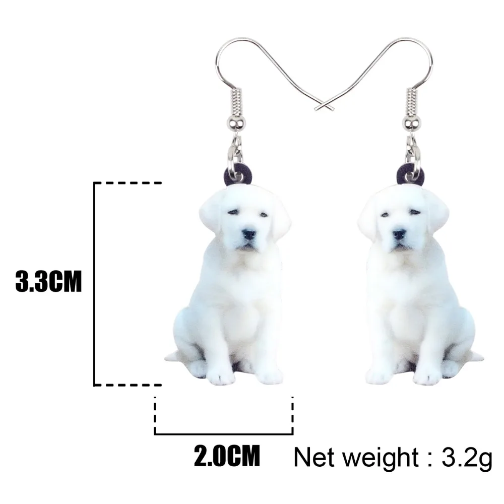 WEVENI акриловые серьги с собаками и лабрадором новые ювелирные украшения