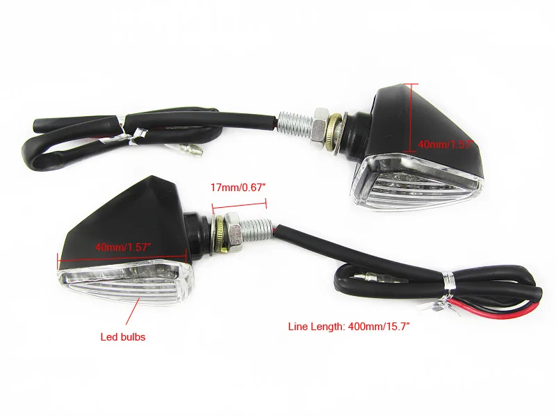 1 Пара 5 Вт 12 В Индикатор Желтый Свет Лампы СВЕТОДИОДНЫЕ Мотоциклов Света Сигнала