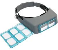 optivisor 1 5x 2x 2 5x 3 5x head wearing magnifier eye loupe watchmaker repair third hand helmet magnifying glasses