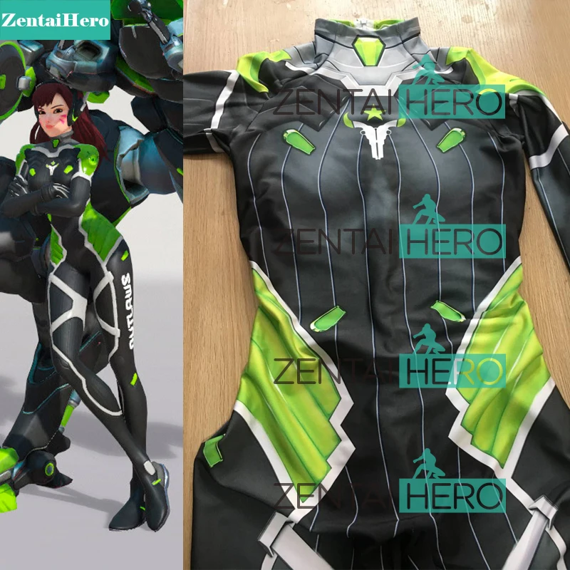 Бесплатная доставка новый костюм супергероя с 3D принтом D. Va Houston Outlaws D VA для