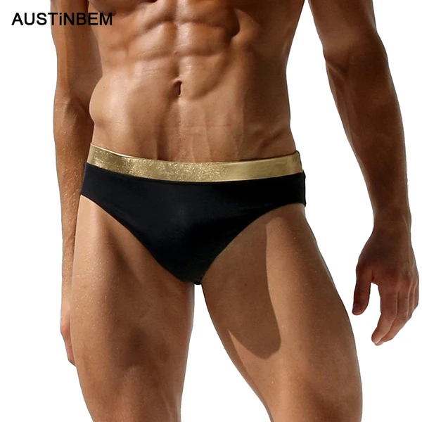 03 AUSTINBEM, новинка, мужские плавки,, сексуальные, одноцветные, из кусков, мужские плавки, боксеры, плавки, sunga masculina, плавки, Короткие - Цвет: 03