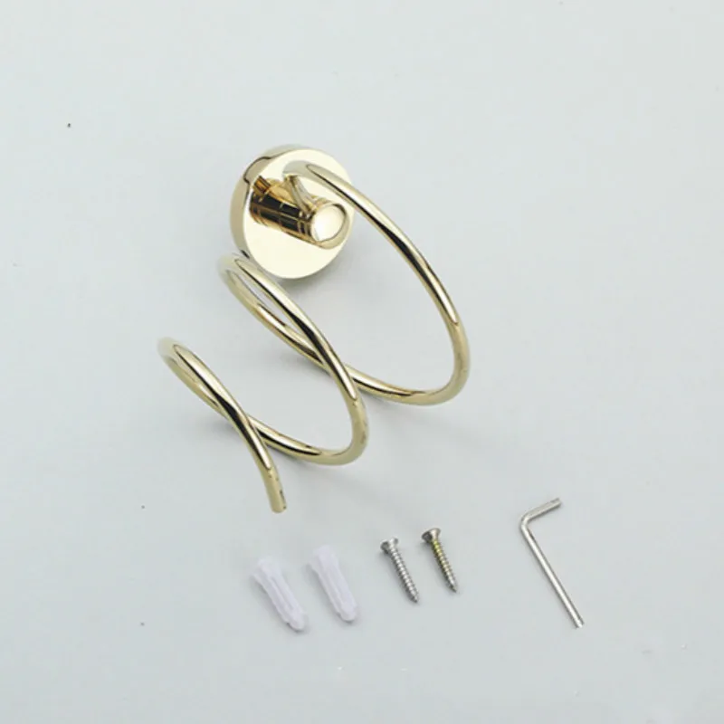 Новинка 2016 полка для волос из золотой латуни аксессуары ванной комнаты держатель