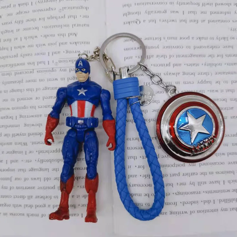 2019 супергероев Marvel Мстители кольцо для ключей Капитан Америка Железный человек