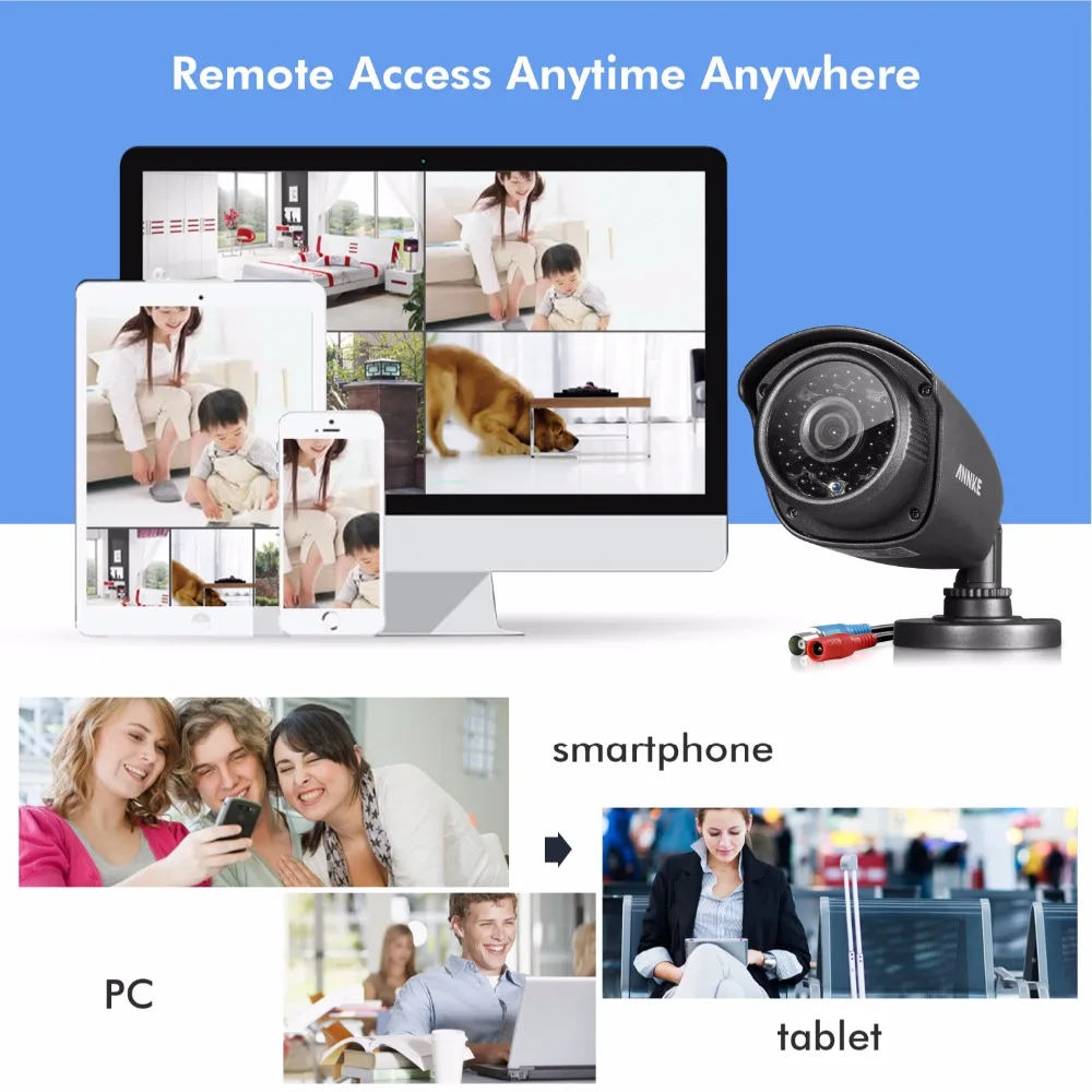 

ANNKE AHD 960P CCTV camera IR waterproof outdoor indoor 1.3MP security camera in Video surveillance system for home monitor