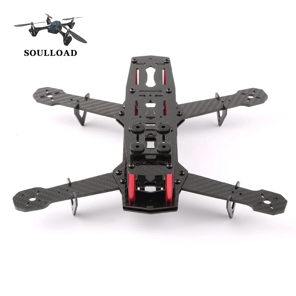 RC FPV LHM149 Блэкаут QAV250 углеродное волокно мини Квадрокоптер Вертолет Рамка