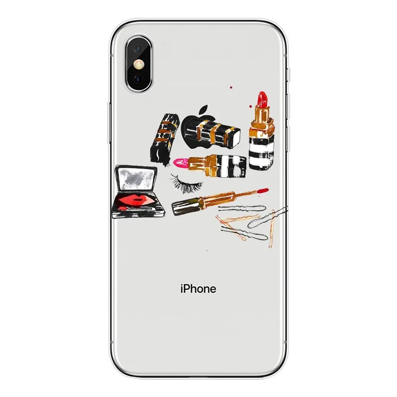 Kylie Jenner Labios Pintalabios Maquillaje Sexy Para Для iPhoneXS MAX XR XS 8 8Plus 7 7Plus 6S Silicona Suave Capinha