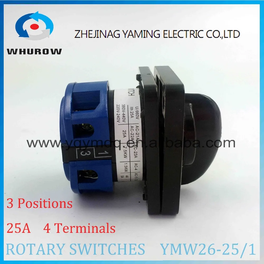 LW26 YMW26 25/1 поворотный переключатель 3 положения ручка 102 высококачественный