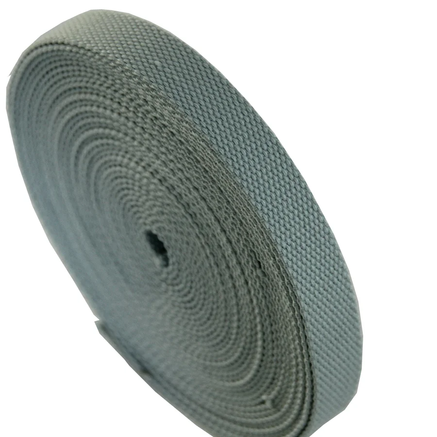 

high quality green color 2 cm wide cotton tape webbing for bag strap hot sale 3/4 inch