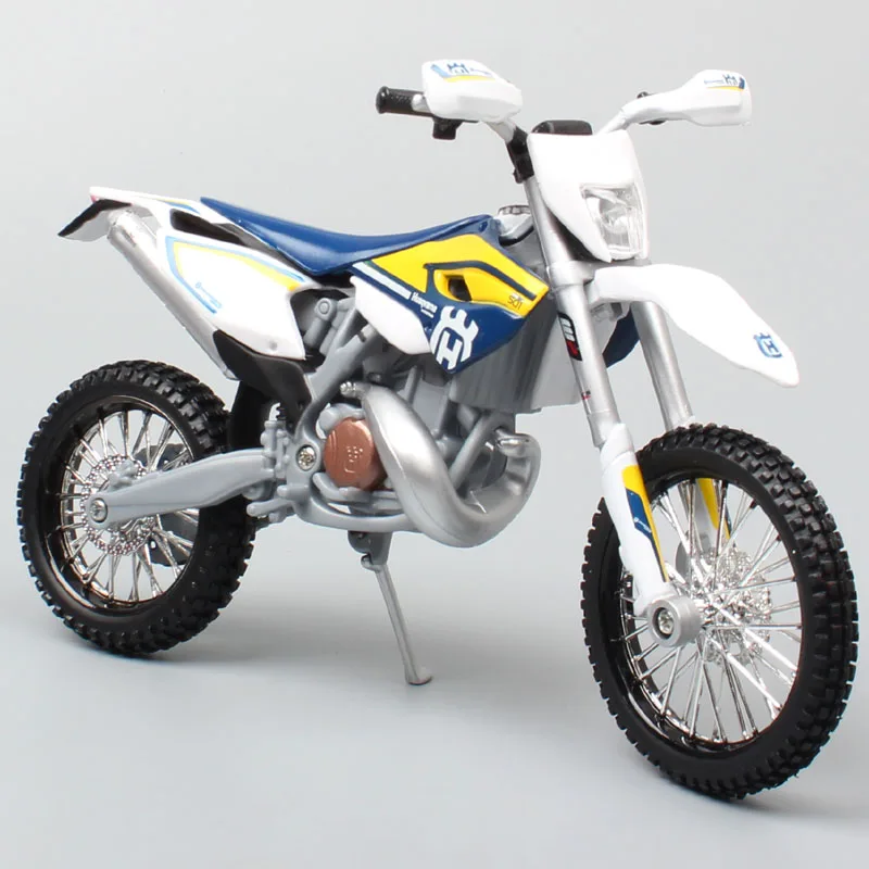 

Maisto 1/12 Motorcycle scale TE Husqvarna TE125 2016 Dirt Bike Motocross moto Enduro Diecast & vehicles off road race model toys