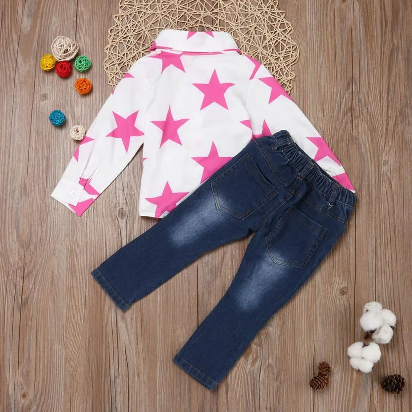 2018 г. комплект из 2 предметов модная футболка с длинным рукавом для маленьких