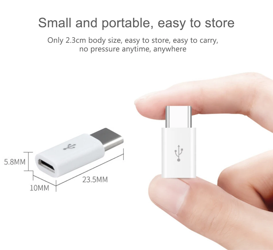 ACCEZZ 2 шт Тип C штекер Micro USB Женский адаптер для samsung S9 S8 huawei P20 P10 Xiaomi USB C OTG разъем зарядного устройства для передачи данных
