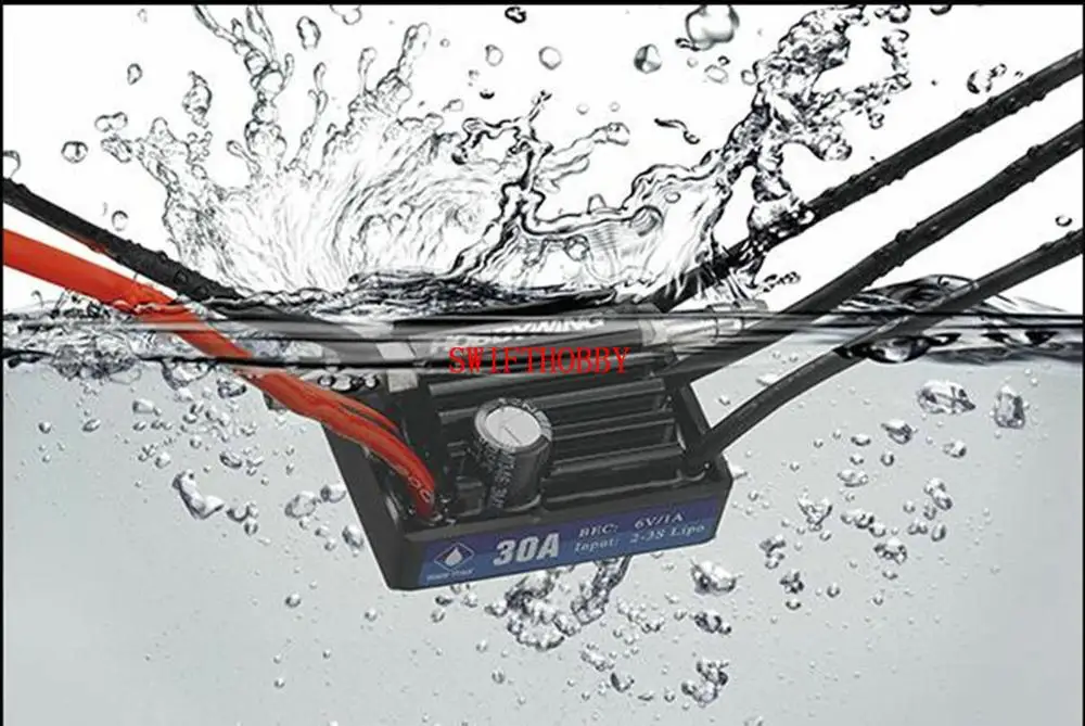 Контроллер скорости слежения Hobbywing бесщеточный двигатель 30A ESC V3 RC Mini Boat Race |