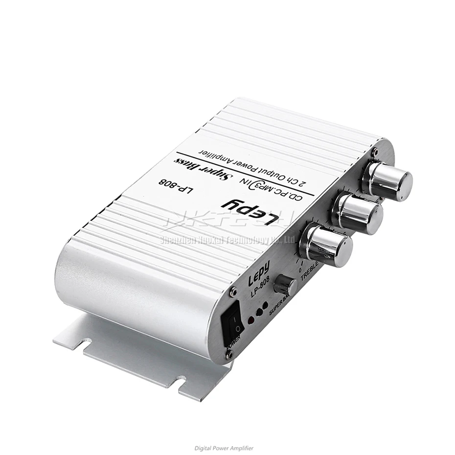 LP-808 Lepy мини-автомобиль Мощность усилитель цифровой плеер Hi-Fi стерео CD MP3 MP4 PC Динамик мотоцикл Главная Super BASS 2-CH Аудио AMP