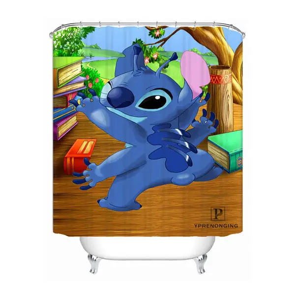 Shower Curtain На заказ Лило и стежка водонепроницаемый занавеска для душа домашняя Ванна Ванная комната s крючки полиэстер ткань Мульти Размеры#180421-Sina-06 - Цвет: Shower Curtain