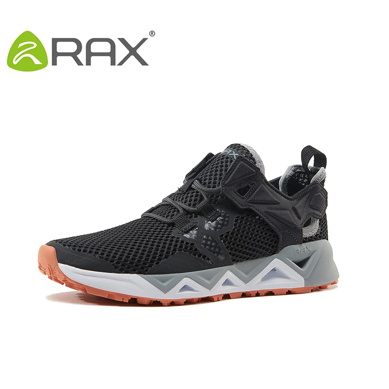 carbon black women RAX/Новинка; мужские и женские летние треккинговые ботинки; дышащая обувь; треккинговые туфли; обувь для отдыха на открытом воздухе; для рыбалки; кемпинговые кроссовки для мужчин - Цвет: carbon black women
