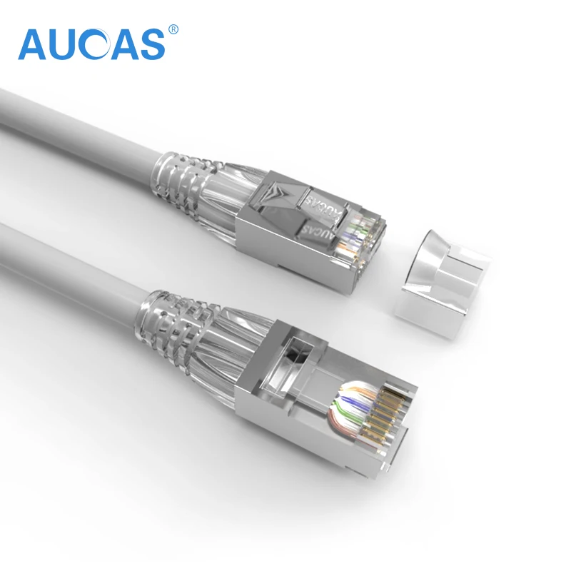 AUCAS (3 шт./упак.) 1m 2m 3m 5m Gigabit CAT6 FTP соединительный кабель шнур RJ45 экранированный