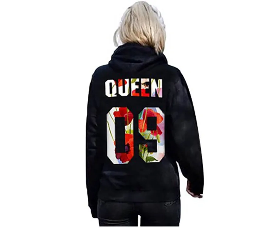 King queen/Одежда для пары с принтом Лето 2018 повседневные топы круглым вырезом
