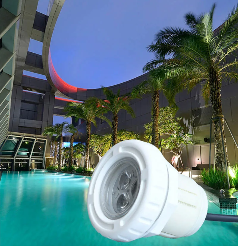 

Подводный светодиодный светильник для бассейна, пластиковая подземная лампа для фонтанов, прудов, ландшафтное освещение, 12 В, 3-18 Вт