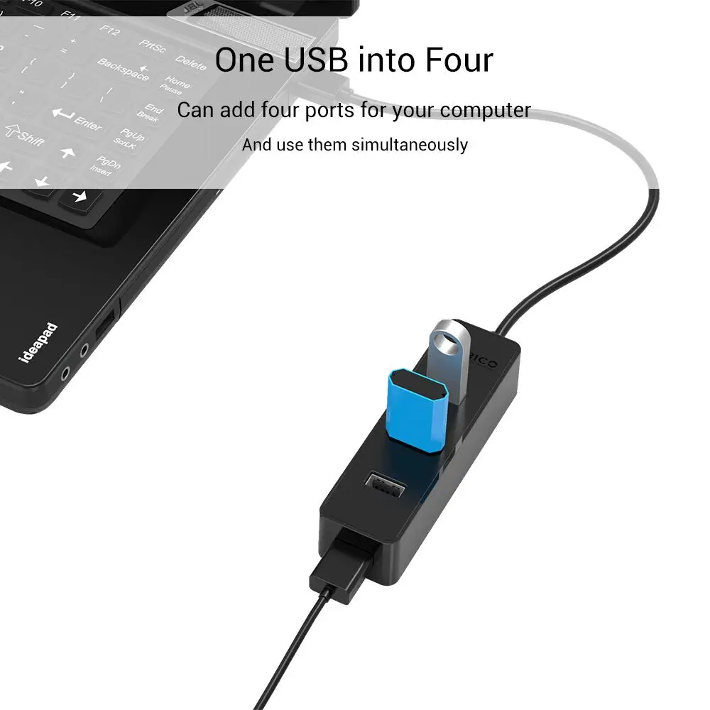 ORICO 4 порта USB3.0 хаб и USB2.0 Суперскоростной для MacBook ноутбука планшета компьютера OTG