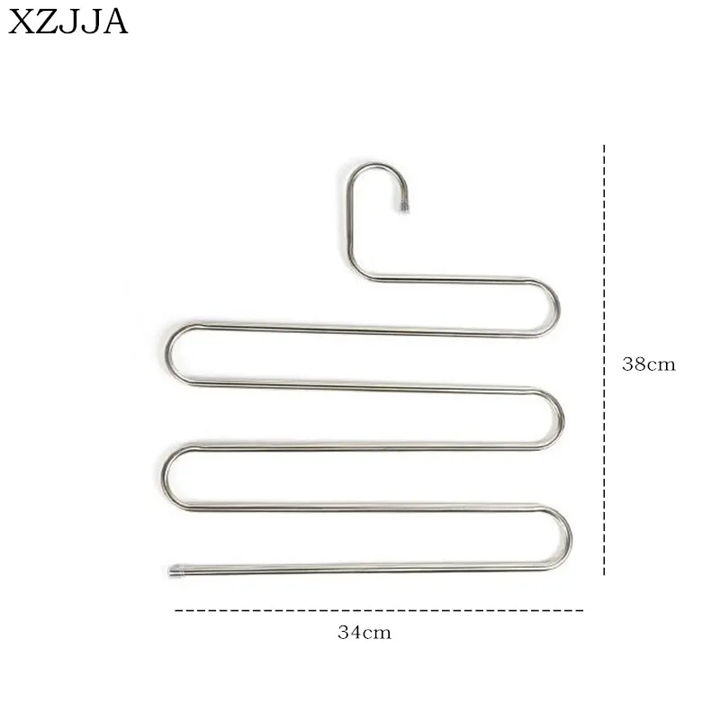 

XZJJA Creative High Quality Multifunctional Multi-layers Rack S-Shape Stainless Steel Hangers Storage Holders For Organizer