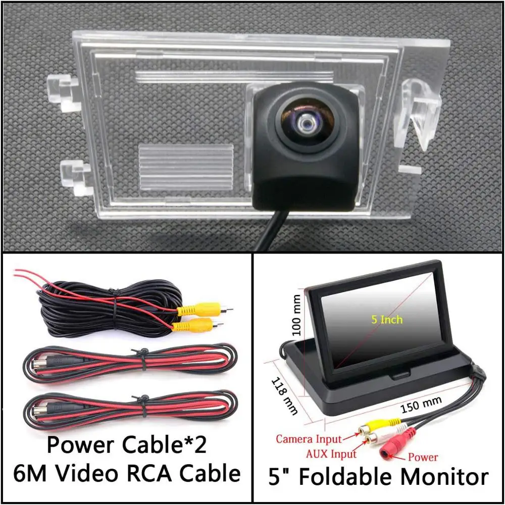 Cam N 5 inch Fold 175 градусов HD резервная камера заднего вида для Jeep Grand Cherokee WK WK2 Liberty Компас Патриот автомобильный парковочный монитор - Название цвета: Cam N 5 inch Fold