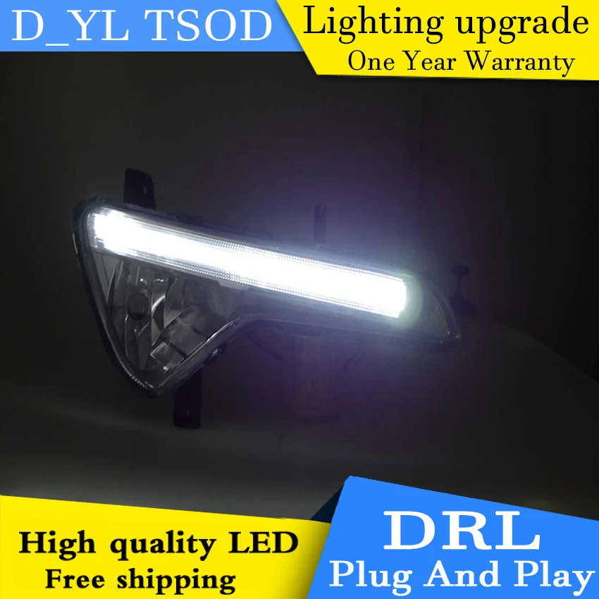 Автомобильный Стайлинг для Kia Sportage 2010 13 светодиодный DRL высокая яркость