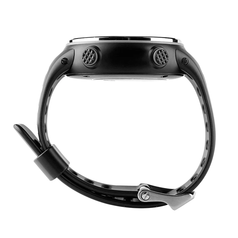 20 мм черный силиконовый резиновый ремешок для часов водонепроницаемый спортивный ремешок для наручных часов EZON L002