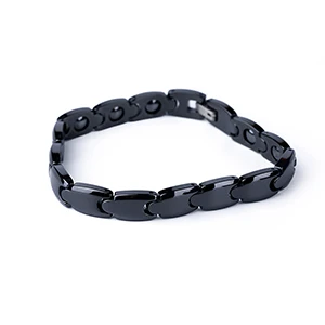 Black Bracelet Модный здоровый керамический браслет для женщин, черная цепочка, энергетические браслеты, ювелирные изделия из нержавеющей стали, магнитные браслеты, ювелирные изделия - Окраска металла: Black Bracelet