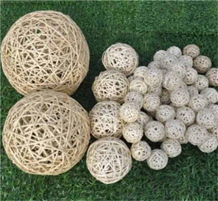 2 шт./Лот 10 см ротанговый шар украшение для дня рождения свадебное Рождественское