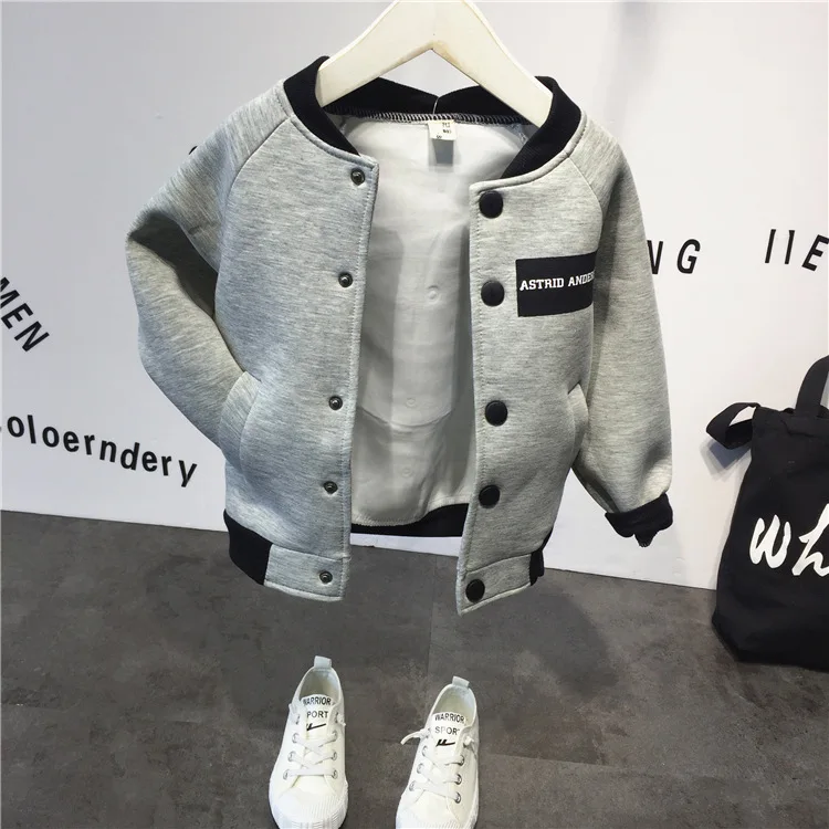 Детский хлопковый костюм бейсбольная куртка + толстовка штаны комплект одежды из