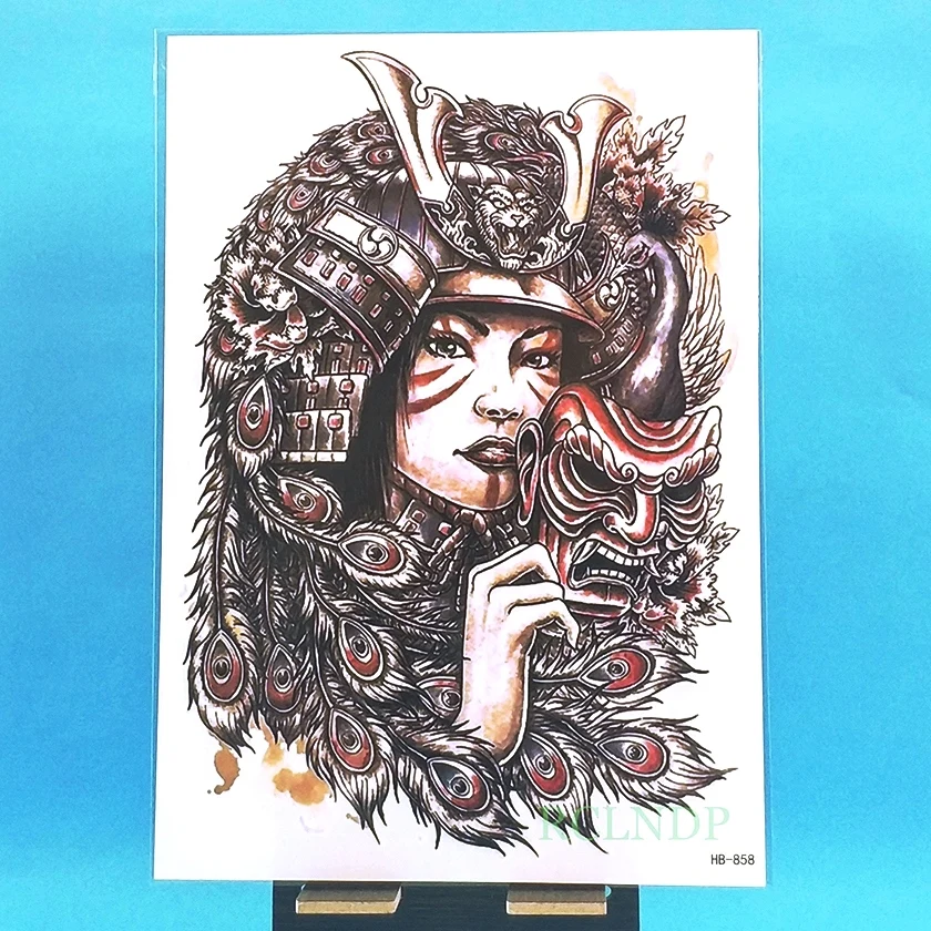 Водостойкая Временная тату-наклейка буддизм праджна перо тату флэш-тату