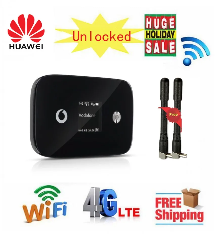

Original Unlocked Huawei Vodafone R226 300Mbps Cat6 Pocket 4G LTE WiFi Router Support