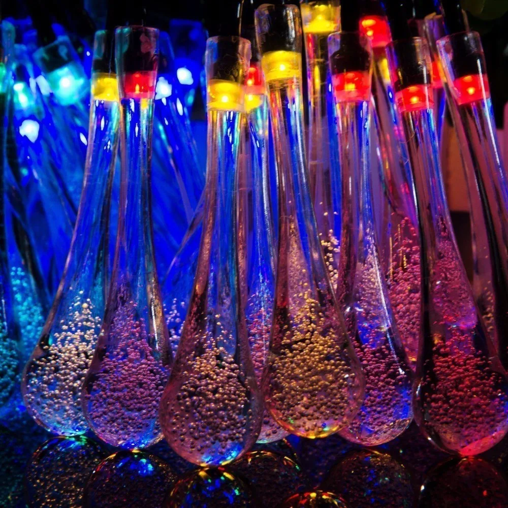 Гирлянда с солнечной батареей 20 светодиодов|solar powered string lights|solar powersolar led lights |