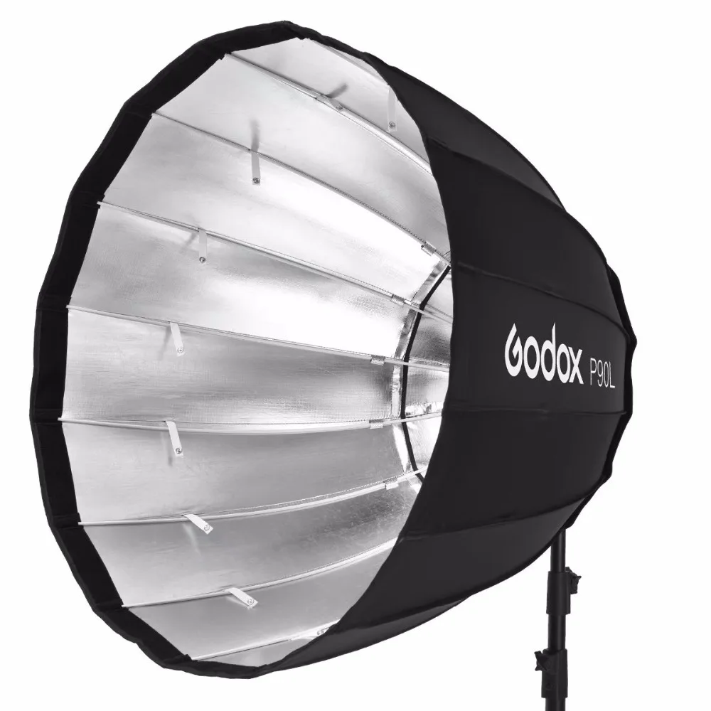 Godox портативный P120L 120 см Глубокий параболический софтбокс Bowens Mount Studio Flash Speedlite