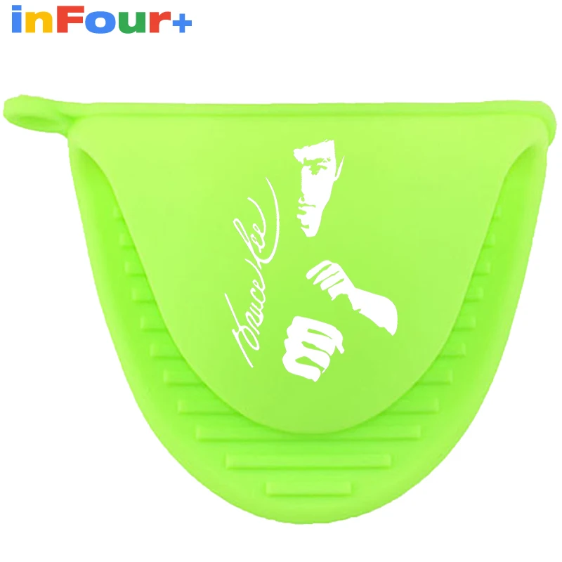 [Bruce Lee] Силиконовые Прихватки барбекю термостойкие Перчатки кухня печь Luva Cozinha де