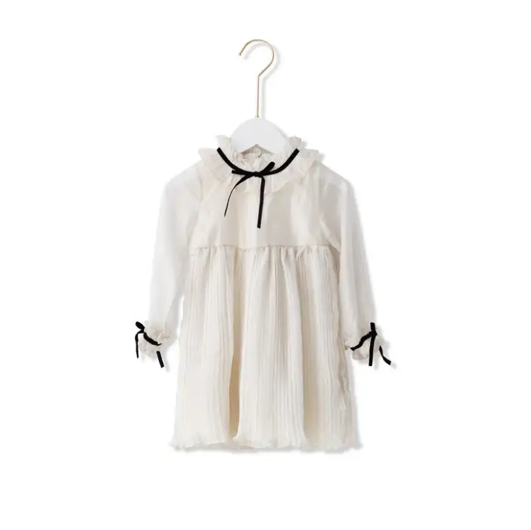 2019 Модное шифоновое платье для девочек Европейское детское праздничное милые