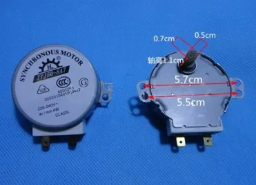Free shipping/2 Pcs/Microwave Oven Turntable Synchronous Motor 4W AC 220-240V 5/6 RPM CW/CCW | Бытовая техника