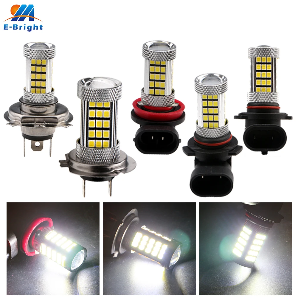 4x 20X 12V 24V 2835 66 лампочки 9005 9006 H4 H7 H11 P13W светодиодсветильник фары дальнего света