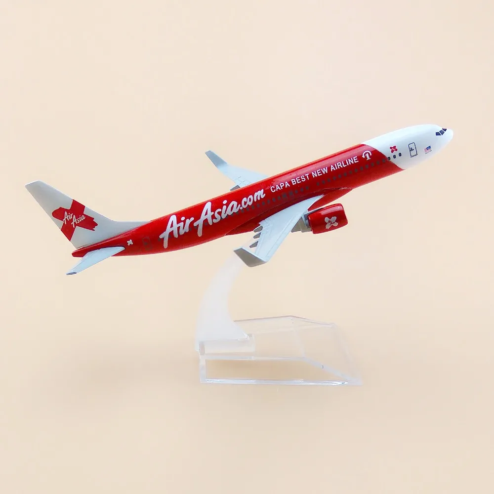 16 см металлическая модель самолета из сплава Air Asia CAPA Лучшая Новая авиакомпания
