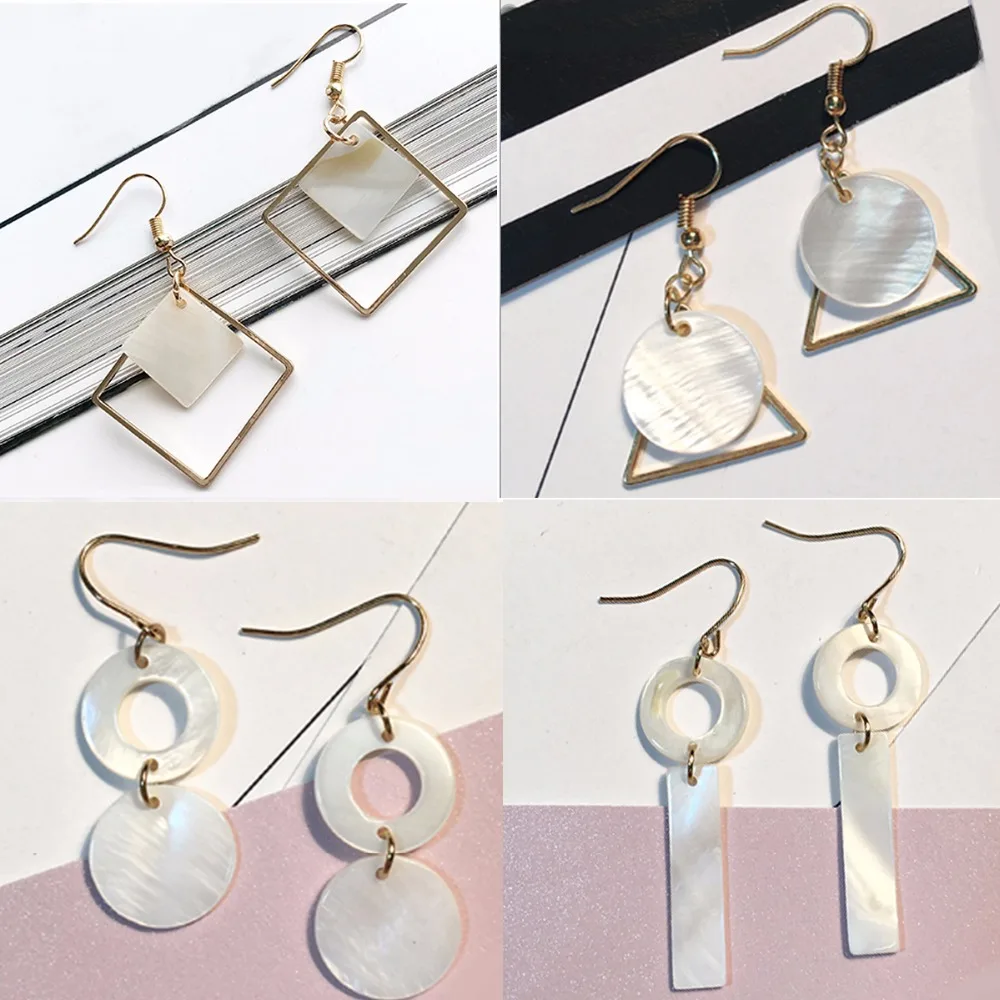 Бусины Из Натурального пресноводного белого камня с покрытием круглые бусины