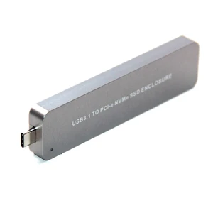 Портативный выдвижной Type-C USB 3,1 к M.2 NVME PCIE SSD мобильный накопитель 10 Гбитс Алюминиевый сплав M.2 M ключ PCI Express HDD корпус