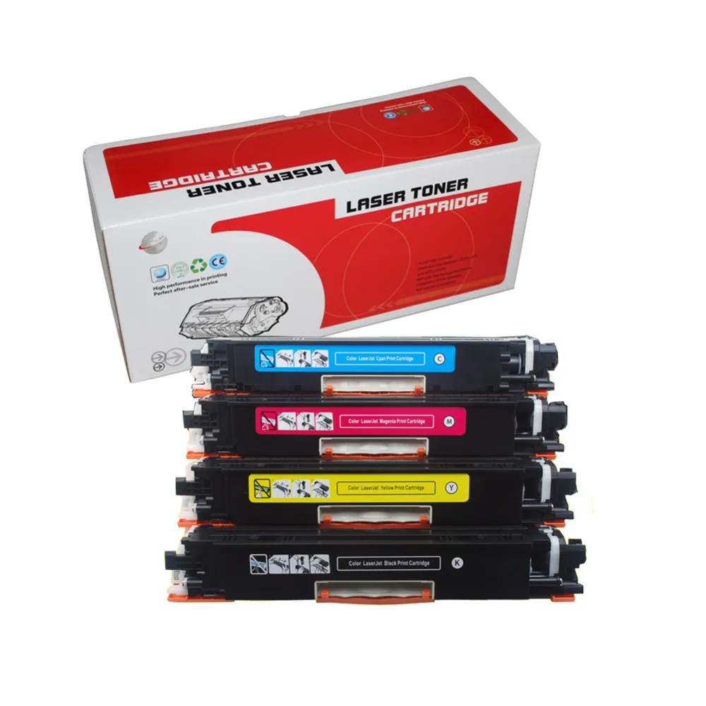 1 комплект картриджей для тонера YLC CE310 CE310A CE313A совместимый с HP126A HP LaserJet Pro CP1025 1025nw