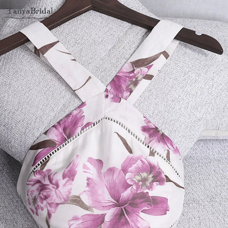 Богемные розовые платья для выпускного вечера с принтом сексуальное