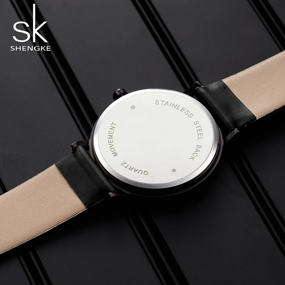 Zegarek Damski Sk простые женские спортивные часы Топ бренд кожаный ремешок