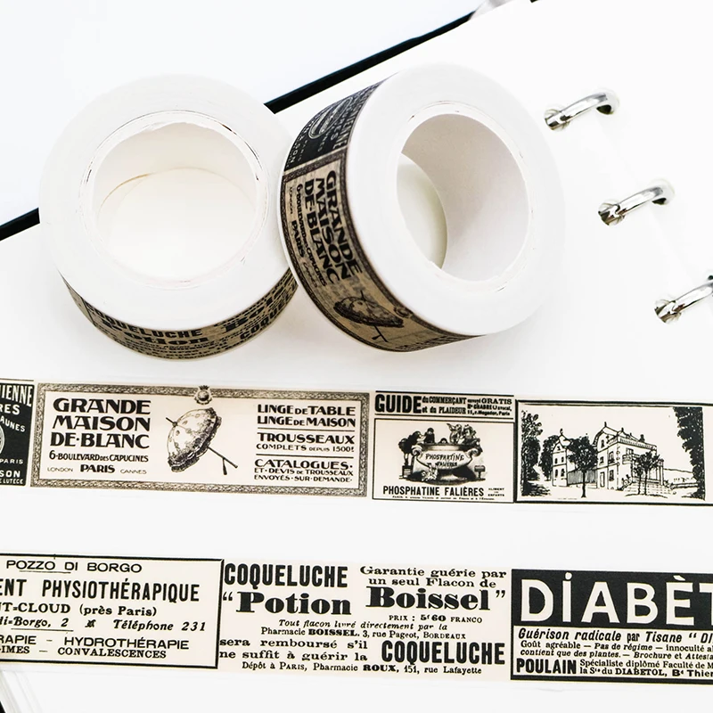 1 шт. Творческий Ретро Стиль Васи Бумага клейкой ленты для лента скрапбукинга