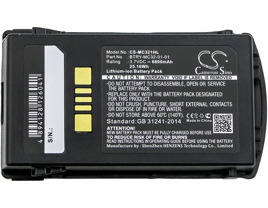 

Cameron Sino Battery For Motorola MC3200,MC32N0 BarCode, Scanner Battery