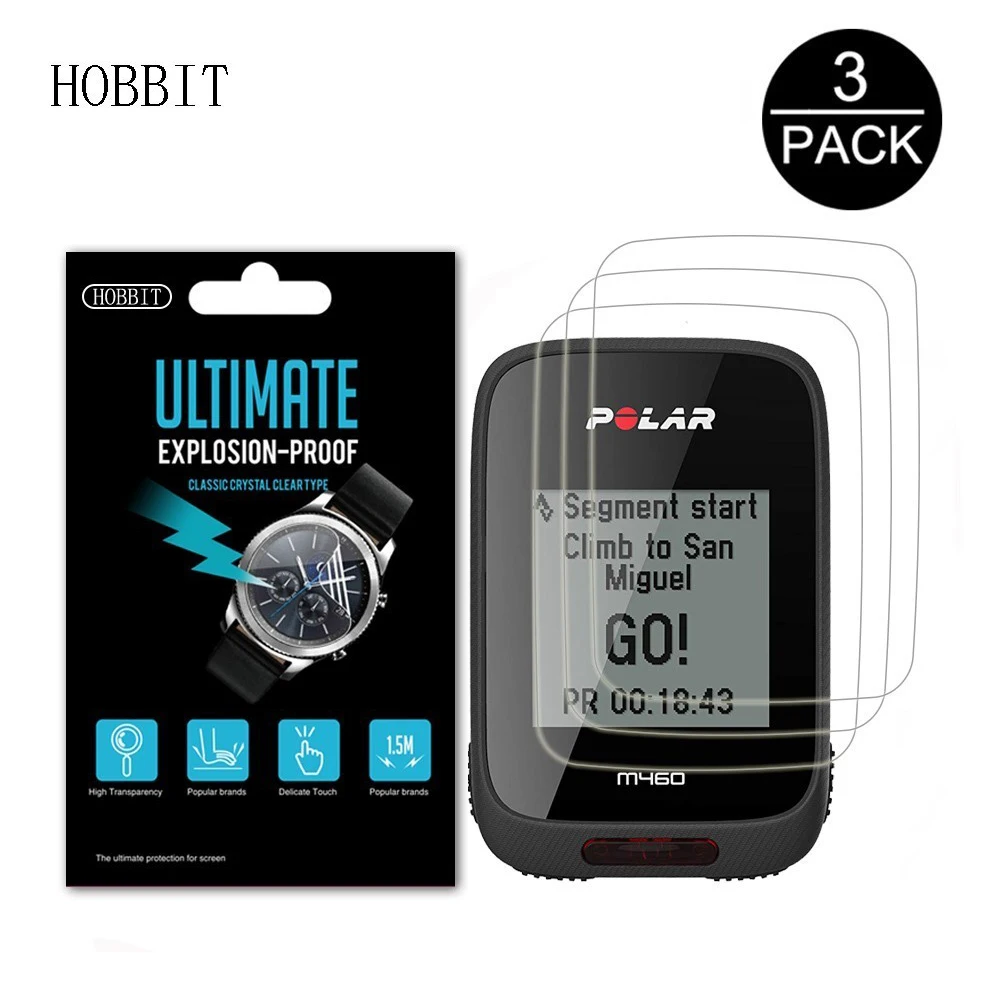 3 упаковки для Polar M460 GPS для велосипеда Компьютерные аксессуары Взрывозащищенная защитная пленка для экрана против царапин