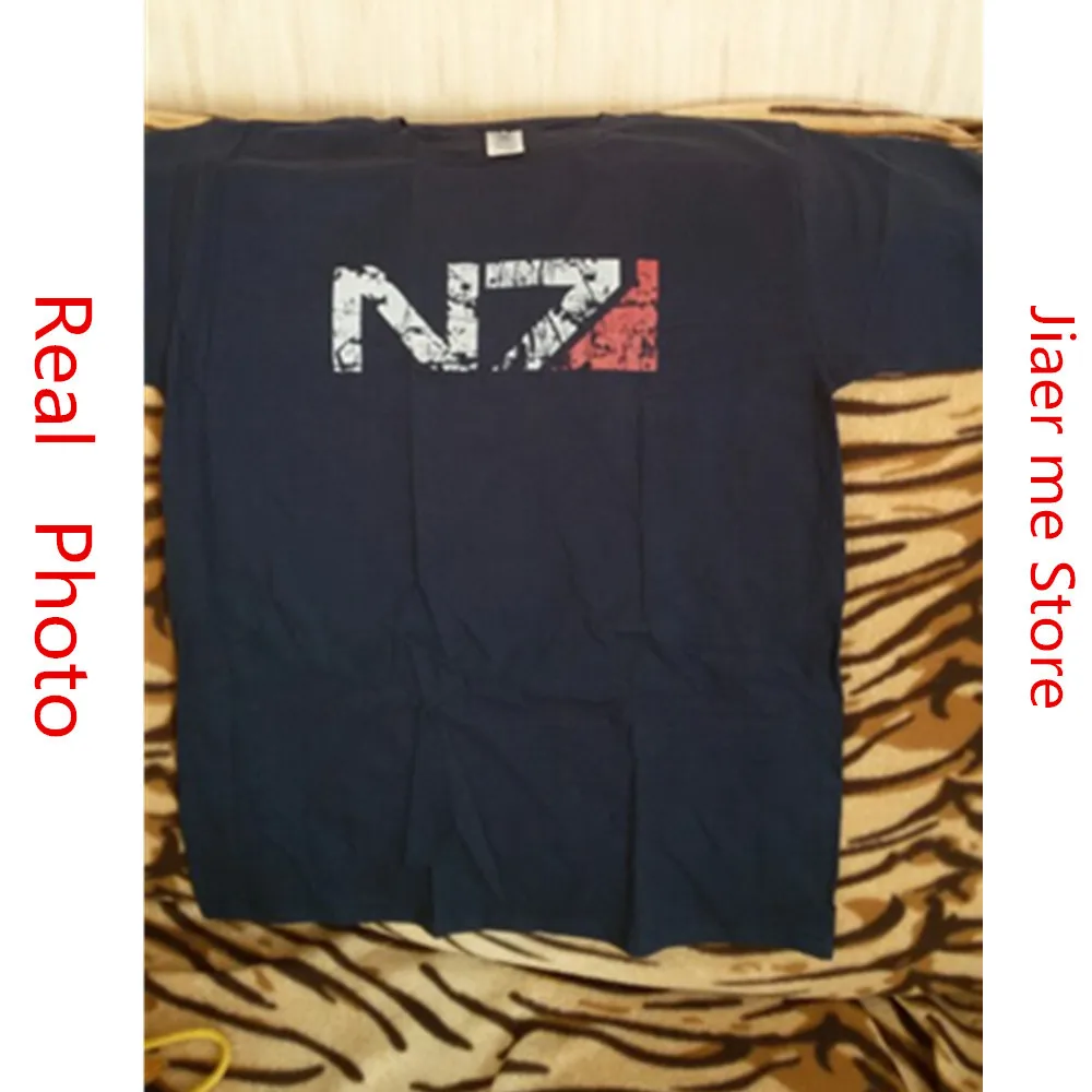Mass Effect N7 Винтажная Футболка спецназа для мужчин 2017 Kanye West camisa masculina kpop dota 2 Джерси