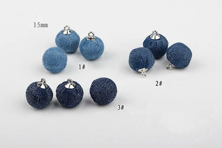Модная индивидуальная упаковка джинсовые серьги из бисера кулон аксессуары DIY